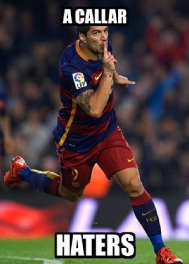 Luis Suárez se robó el show con el Barcelona y también con los memes