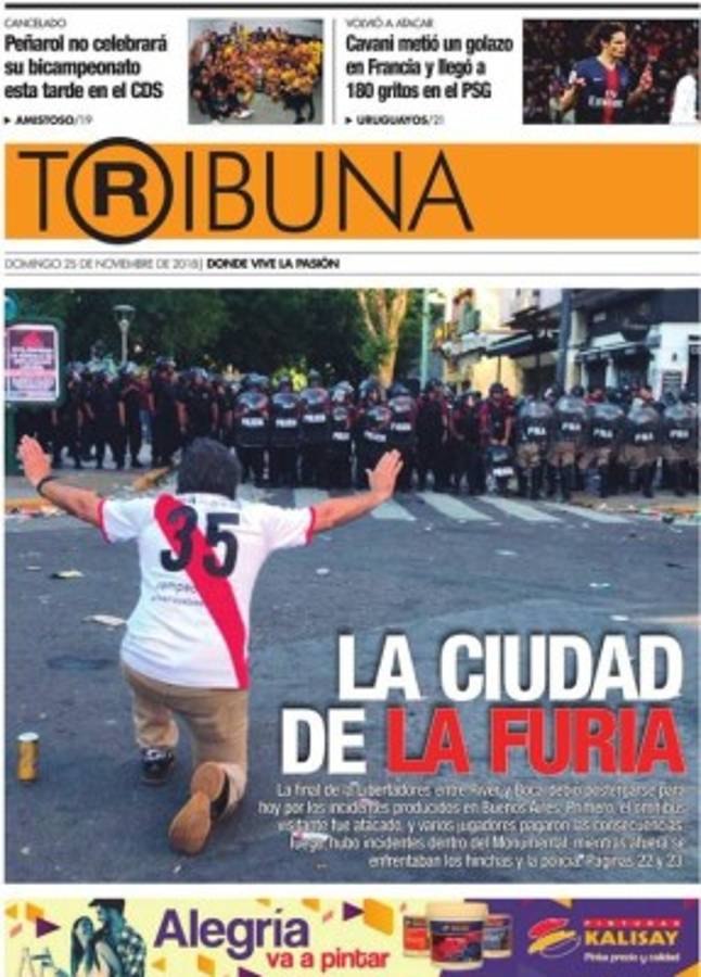 Pelotudos y la copa rota: Las portadas del escándalo del River Plate-Boca Juniors