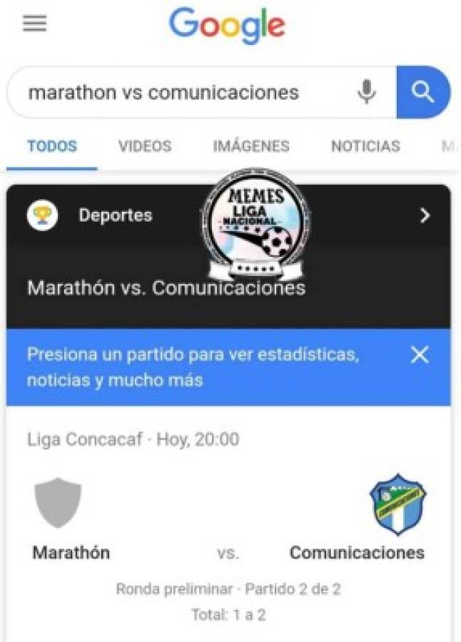 Los memes liquidan a Marathón tras quedar eliminado de la Liga Concacaf ante Comunicaciones