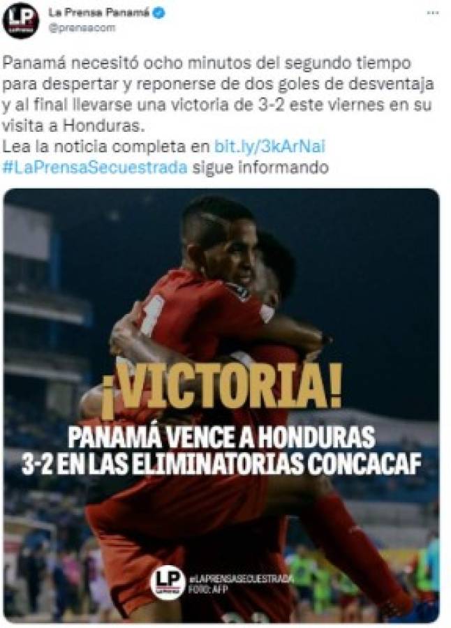 Así reaccionó la prensa de Honduras y Panamá tras la remontada: 'Pasamos de tener vida a la muerte'