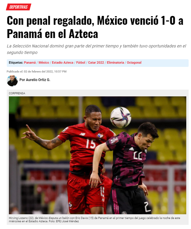 ‘‘Asalto a mano armada en el Azteca’’ y ‘‘la manita de Concacaf’’: así reacciona la prensa tras el polémico triunfo de México sobre Panamá