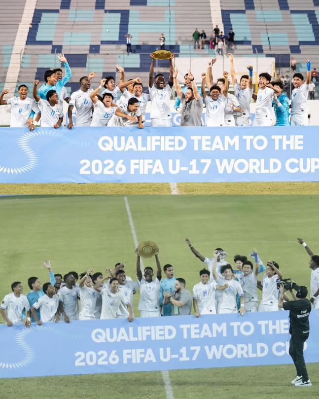 La eufórica celebración de Honduras tras clasificar al Mundial Sub-17, el gesto del técnico y el apagón que sorprendió