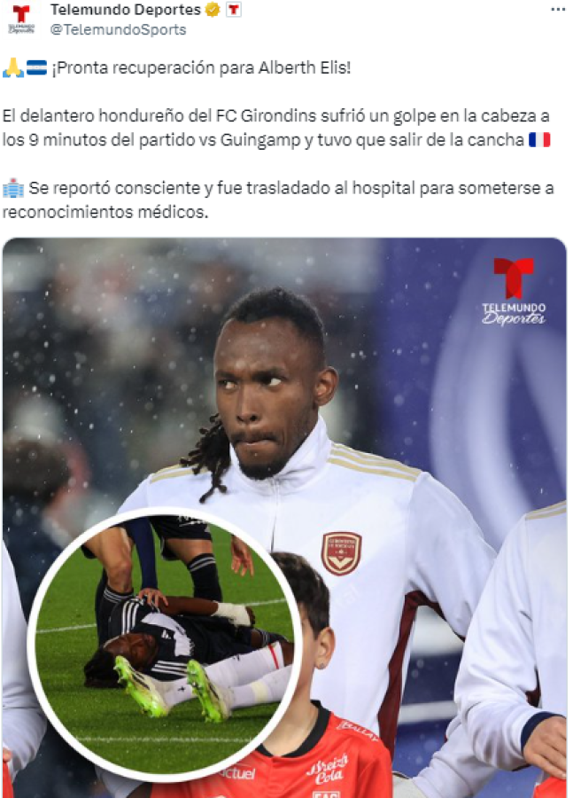 Oran por Alberth Elis: prensa mundial, clubes franceses y futbolistas se solidarizan con el hondureño tras su lesión