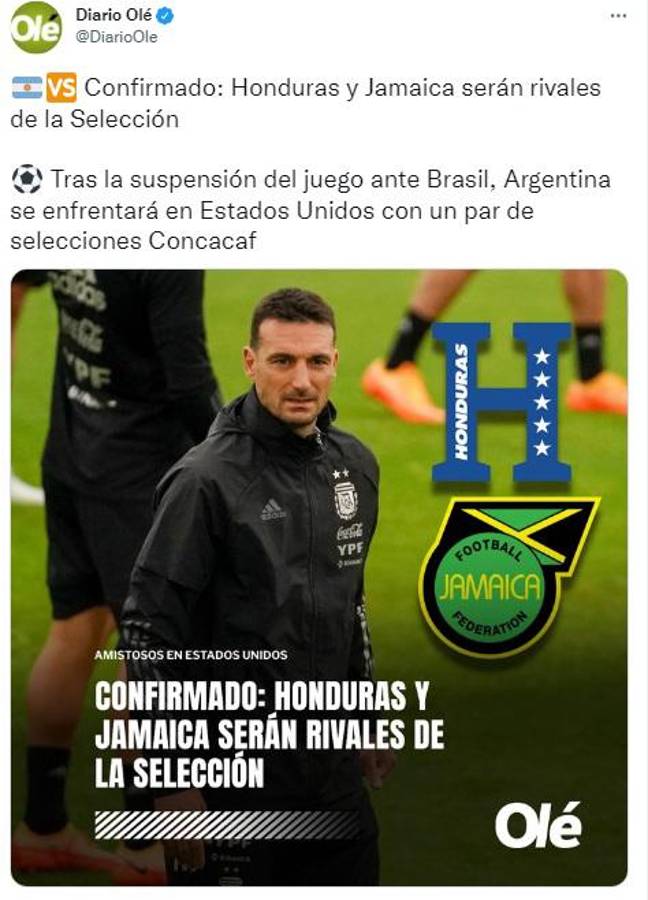 “Contra el siete veces Balón de Oro, Messi”: La reacción de la prensa tras confirmarse el amistosos Argentina vs Honduras