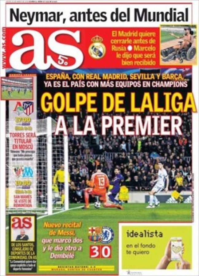 La prensa mundial se rindió ante el espectáculo brindado por Leo Messi