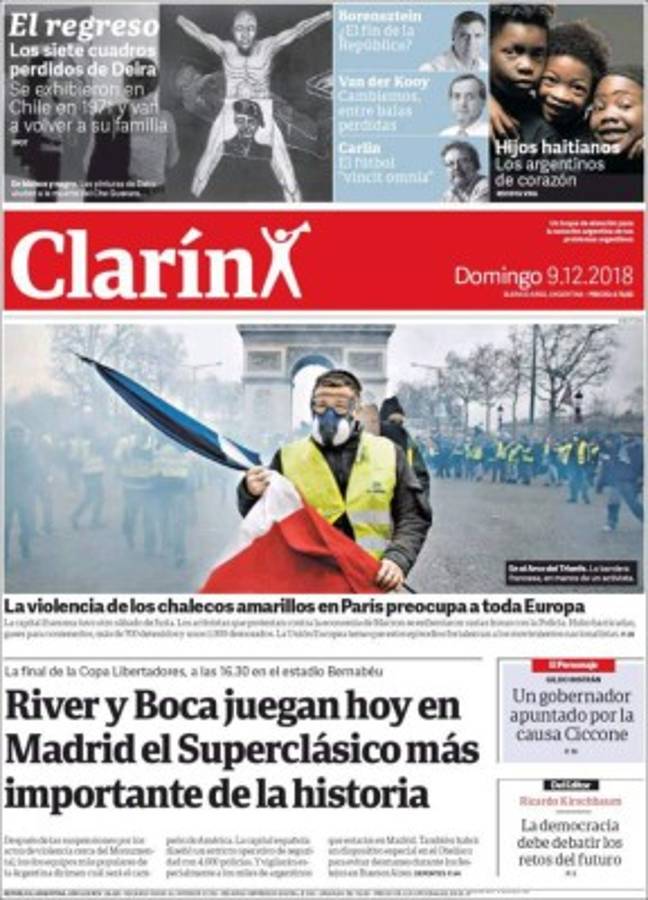 ¡Superfinal! River y Boca se roban las portadas de los periódicos más importantes del mundo