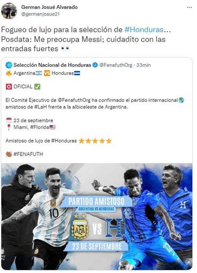 “Contra el siete veces Balón de Oro, Messi”: La reacción de la prensa tras confirmarse el amistosos Argentina vs Honduras