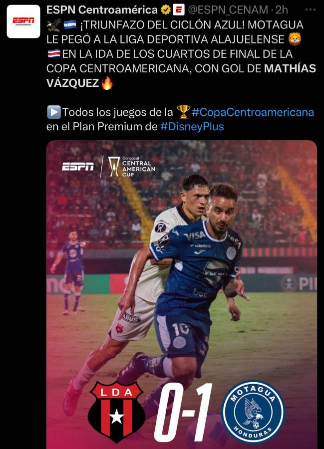 No jugaba porque era hijo del DT: la prensa se rinde ante Mathías Vázquez tras el triunfo de Motagua frenta Alajuelense