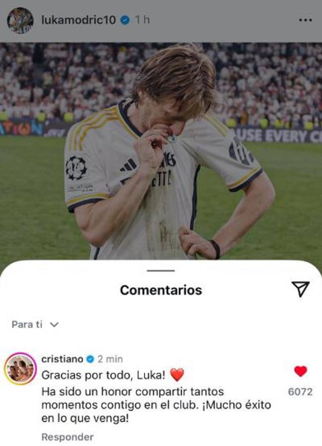Cristiano Ronaldo se despide de Modric, la sentida carta de Bellingham y el mensaje de Kroos: Iremos a muerte por ti