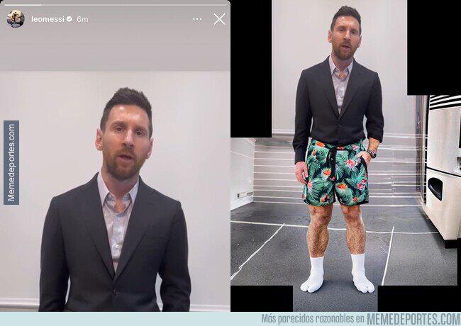 ¡Messi colgó un video pidiendo perdón al PSG y estallaron las redes con jocosos memes!