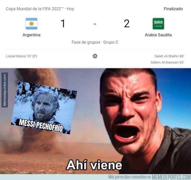 ¡Culpan al VAR! Los memes destrozan a Argentina por la dura derrota contra Arabia Saudita en Qatar 2022