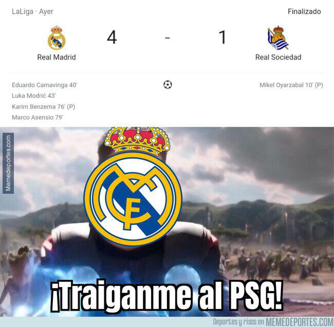 Real Madrid choca ante el PSG en Champions y los memes se hacen presente con Mbappé de protagonista