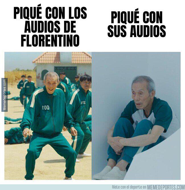 Florentino y Messi son protagonistas: Los jocosos memes que dejó los audios filtrados de Piqué con Rubiales por la Supercopa