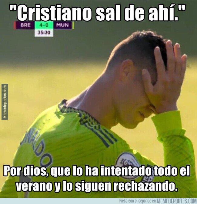 Los mejores memes que está dejando el cierre del mercado de fichajes en Europa donde no perdonan a Cristiano Ronaldo