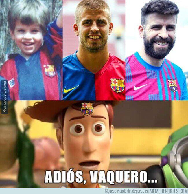Piqué anunció su retiro del fútbol y los memes destrozan al jugador del Barcelona; Shakira es protagonista también