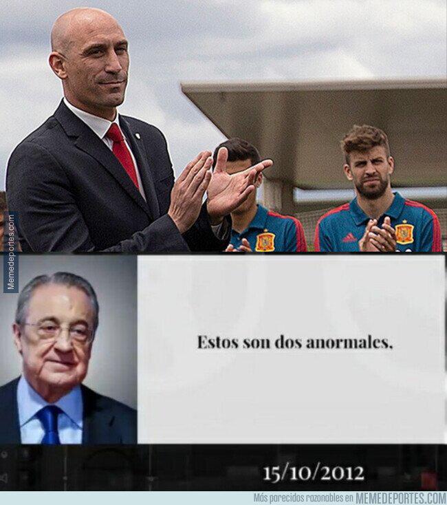 Florentino y Messi son protagonistas: Los jocosos memes que dejó los audios filtrados de Piqué con Rubiales por la Supercopa