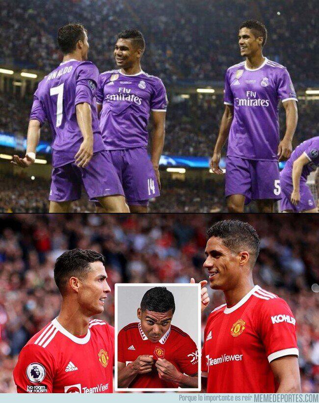 Cristiano y Varane son protagonistas: Los jocosos memes que deja la marcha de Casemiro del Real Madrid