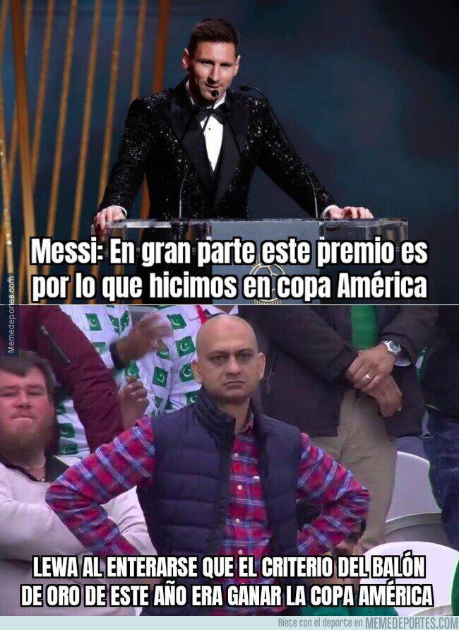 Los otros memes del Balón de Oro 2021 donde no perdonan a Messi ni a Cristiano Ronaldo