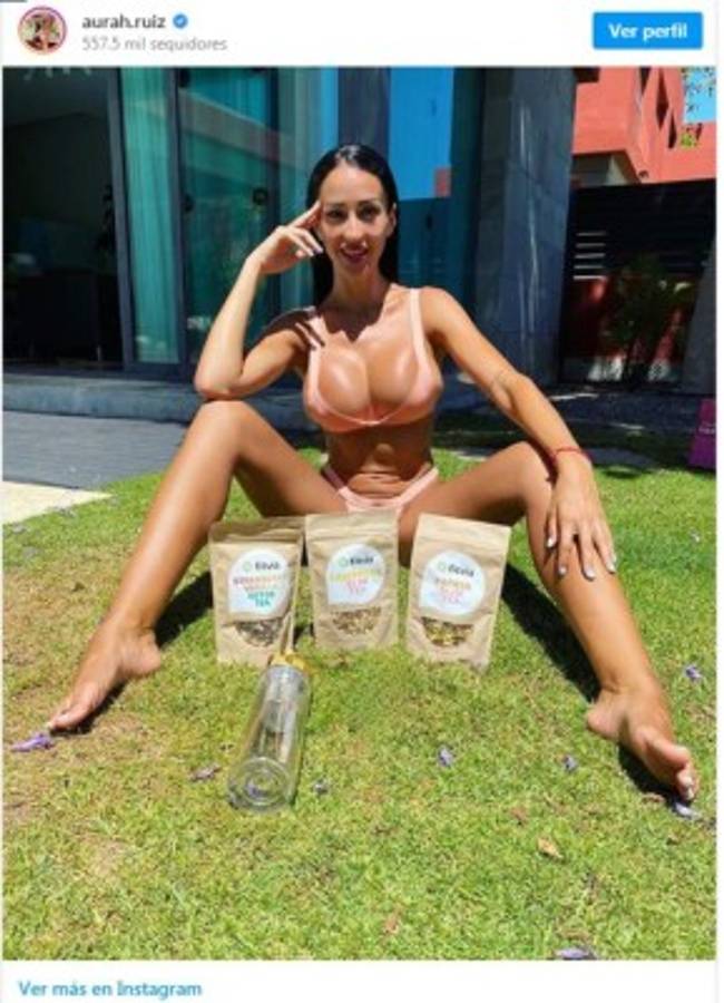 Aurah Ruiz, la ex de un crack del Madrid a quien critican por sus cirugías y por usar photoshop