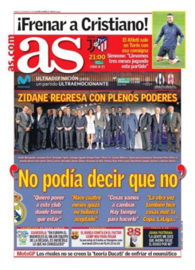 Las portadas por el mundo: Así titulan el regreso de Zidane al Real Madrid