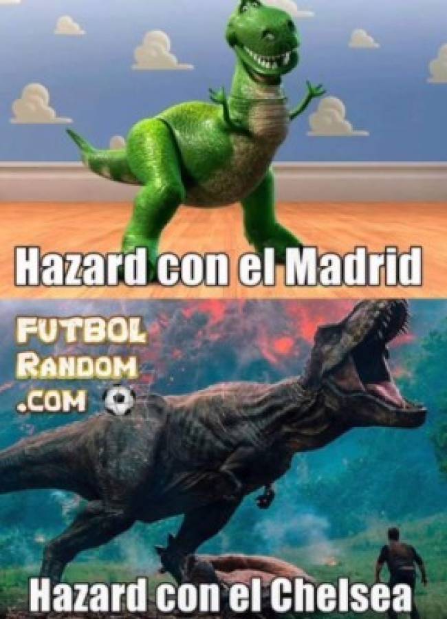 Eden Hazard, la víctima favoritas de los memes tras anotar su primer gol con el Real Madrid