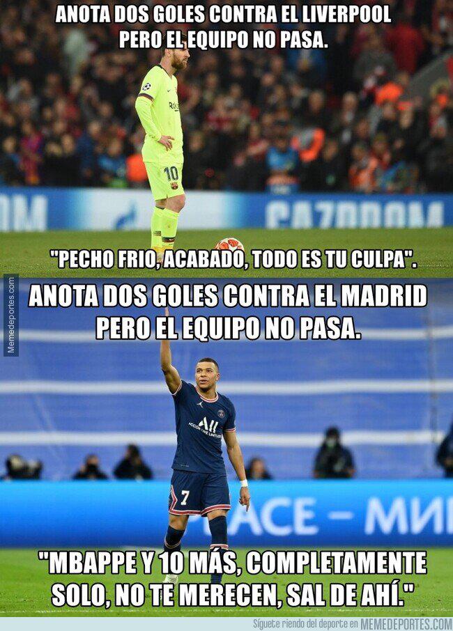 Los otros memes que dejó el Real Madrid-PSG de la Champions donde destrozan a Messi