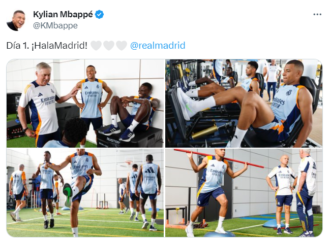 Mbappé ya está con el Real Madrid: así fue su primer entrenamiento y Ancelotti recupera todas sus armas