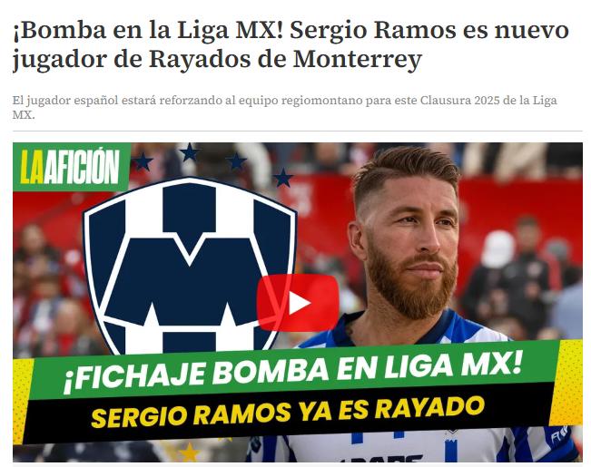 ¿Qué dijo Faitelson? La prensa reacciona por el fichaje de Sergio Ramos con Monterrey y se confirma cuándo llega a México