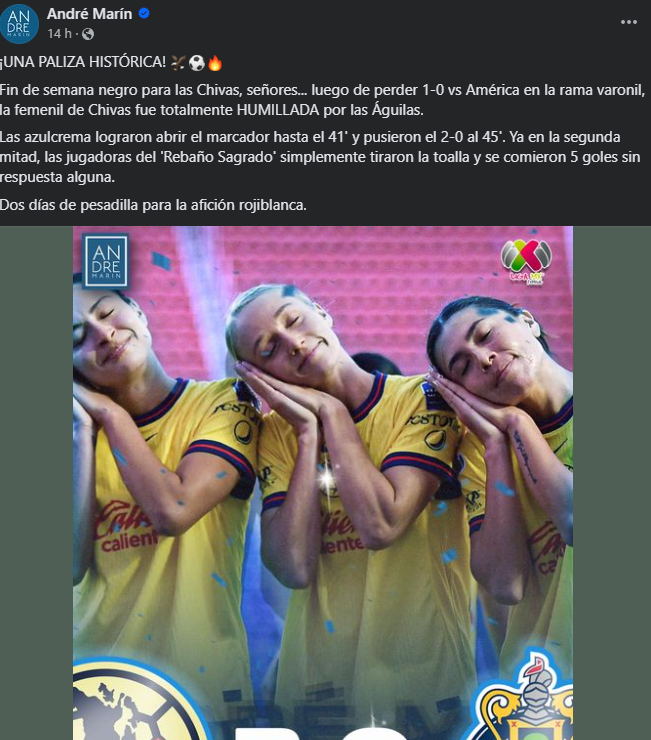 “Querido amigo...”: el último post de André Marín, mensaje de Faitelson y la despedida de los equipos mexicanos