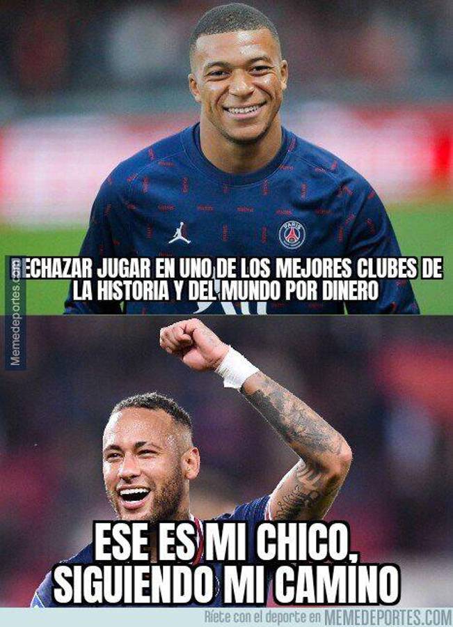 Destrozan al Real Madrid y lo celebran en Barcelona: los terribles memes que dejó la renovación de Mbappé con el PSG