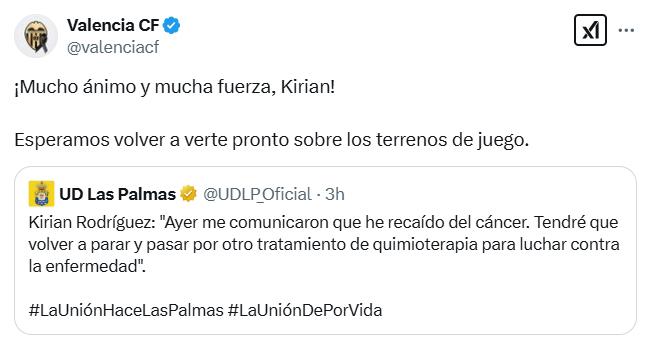 “He recaído del cáncer”: el mundo del fútbol se vuelca para apoyar al capitán de Las Palmas y el mensaje del Real Madrid