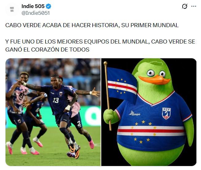 Los memes honran a Cabo Verde luego de partir de la Copa del Mundo