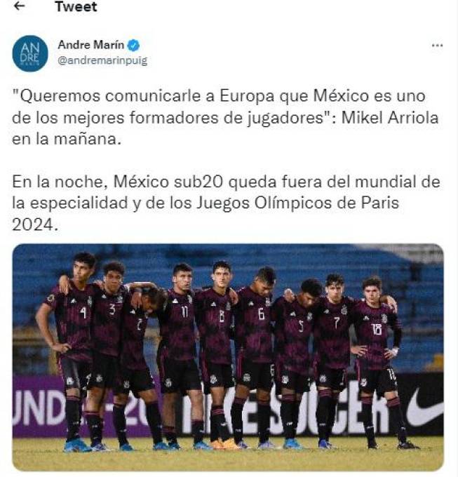 ¡Faitelson y André Marín estallan! Lo que dice la prensa de México luego del fracaso de la Sub-20: “Panorama negro y desastre en San Pedro Sula”