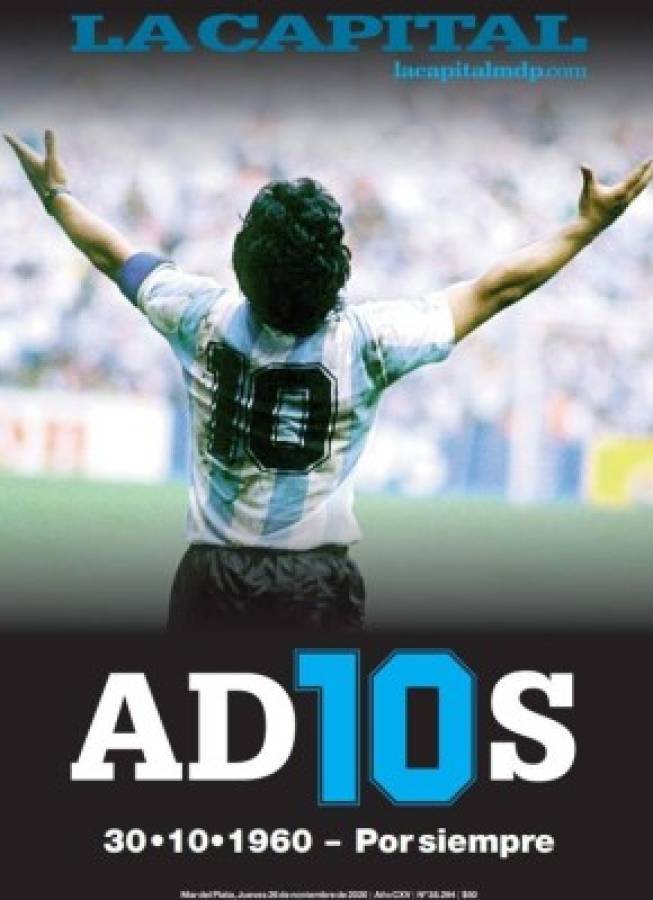 'D10s ya está en el cielo': Las portadas del mundo el día después de la muerte de Diego Maradona