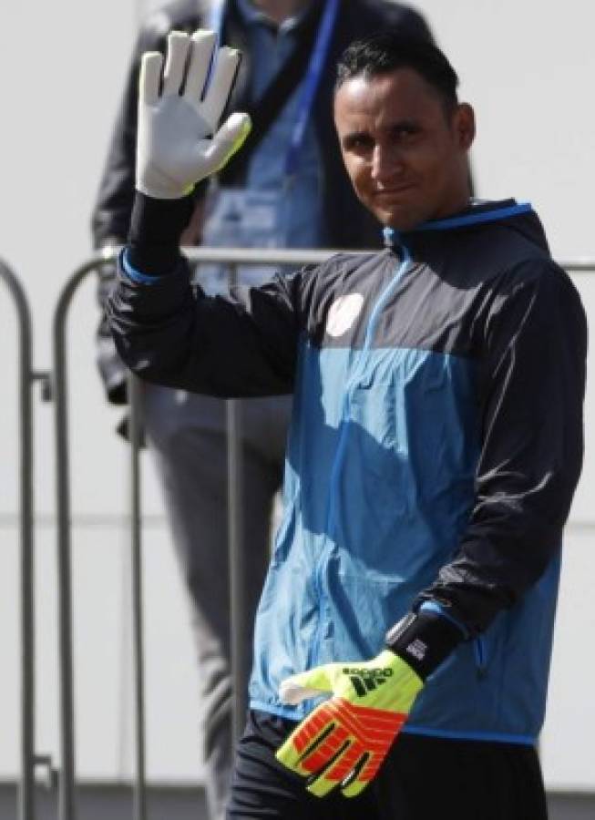 FOTOS: Keylor Navas causa furor en el primer entrenamiento de Costa Rica