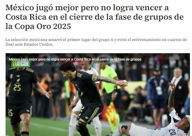 Se libra de Estados Unidos: prensa mexicana reacciona por el polémico empate ante Costa Rica y esto dijo Faitelson