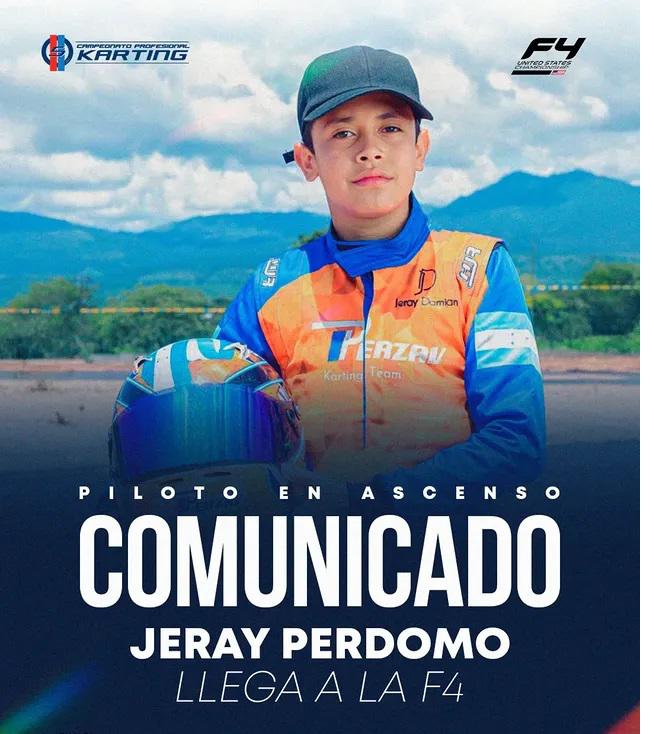 El hondureño que busca llegar a la Fórmula 1: dio el gran salto con pruebas en Estados Unidos