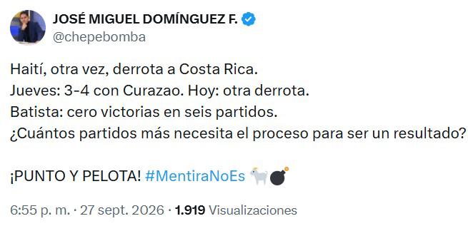 Explotan en Costa Rica tras otro ridículo y el posible sucesor de Batista