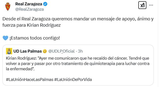 “He recaído del cáncer”: el mundo del fútbol se vuelca para apoyar al capitán de Las Palmas y el mensaje del Real Madrid