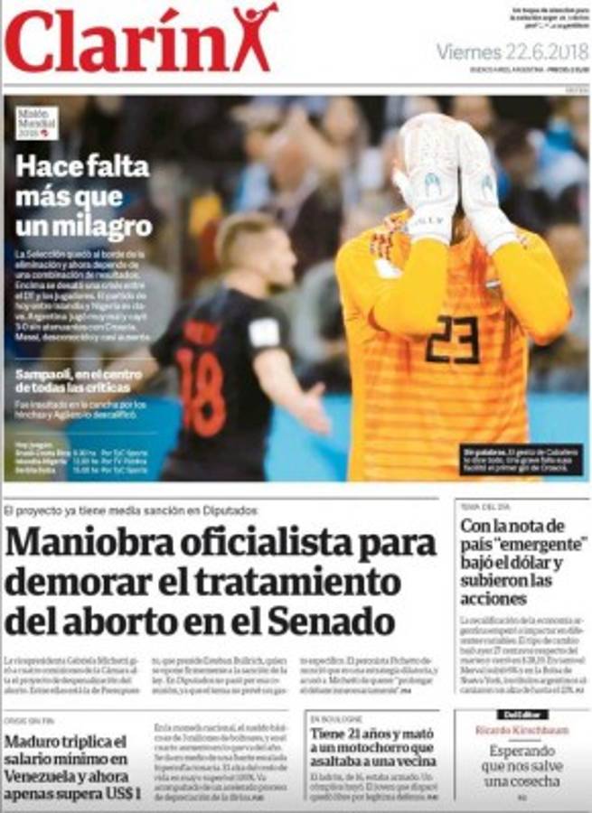 ¡BRUTAL! Las portadas de todo el mundo contra Argentina: 'Damos pena'
