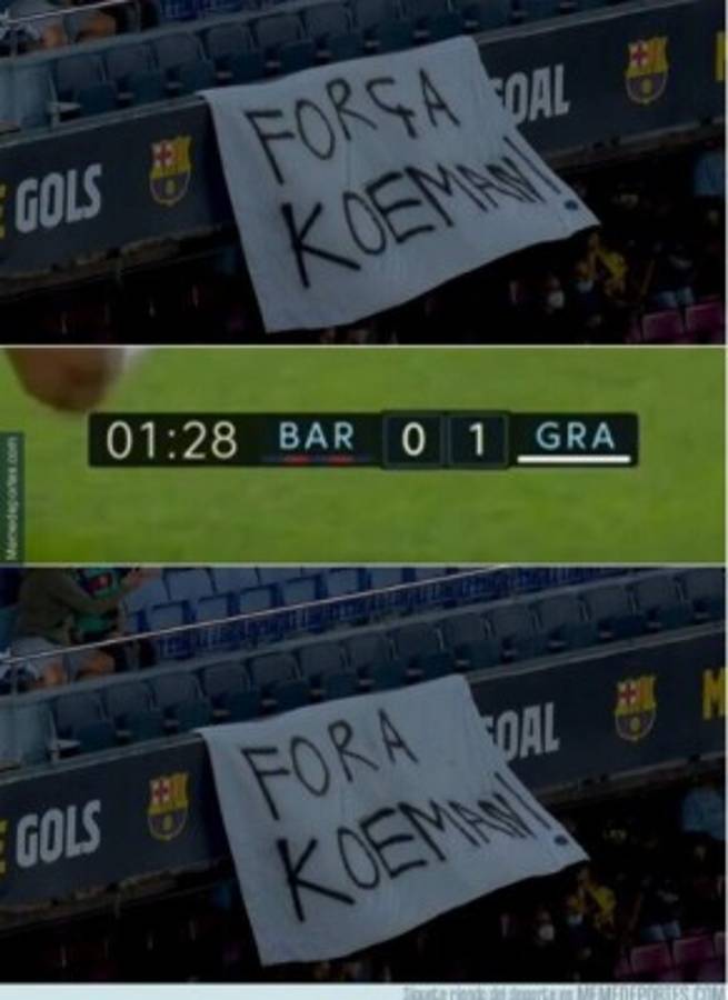 Barcelona sufrió para empatar con Granada y los memes destruyen a Koeman, Busquets y Coutinho