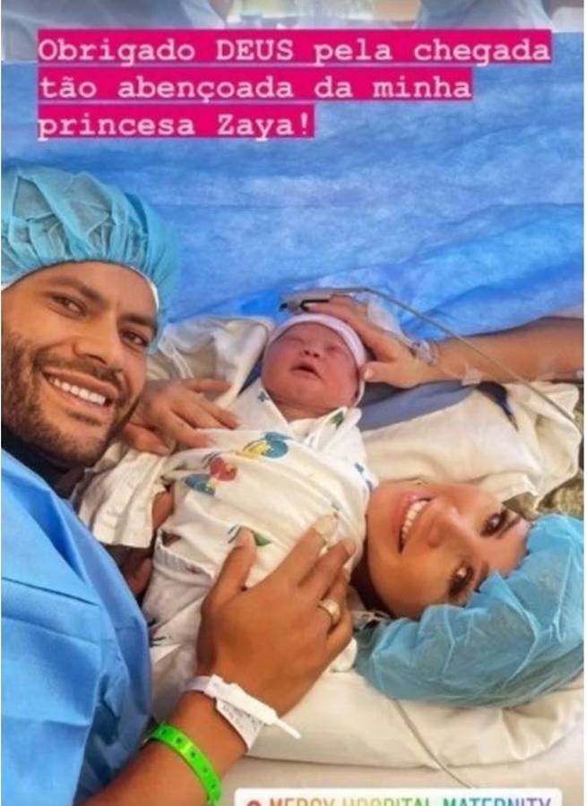 Hulk fue papá con la bella sobrina de su ex esposa Camila Angelo; y la hija no es brasileña