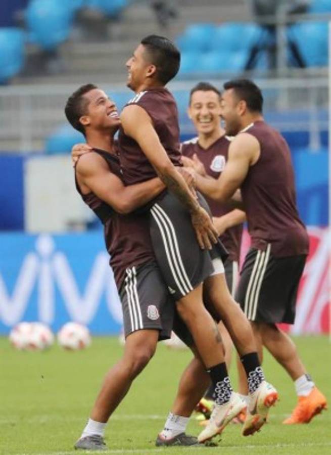 Las curiosidades que se vieron en el entreno de Brasil y México previo a la batalla