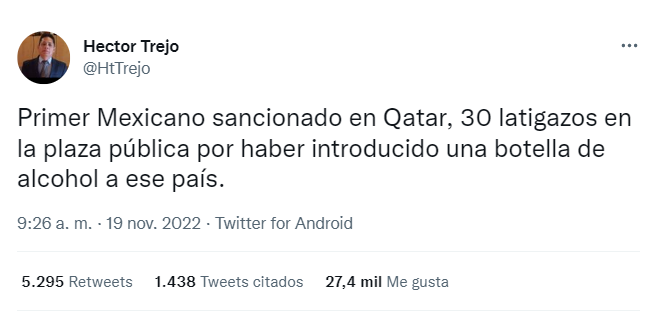 ¿30 latigazos? Toda la verdad sobre el aficionado mexicano que sería castigado en Qatar por ingresar bebidas alcohólicas