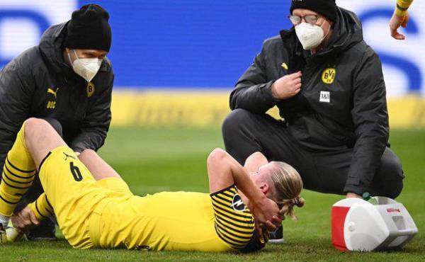 Preocupación en el Borussia Dortmund por los problemas de la nueva lesión de Erling Haaland