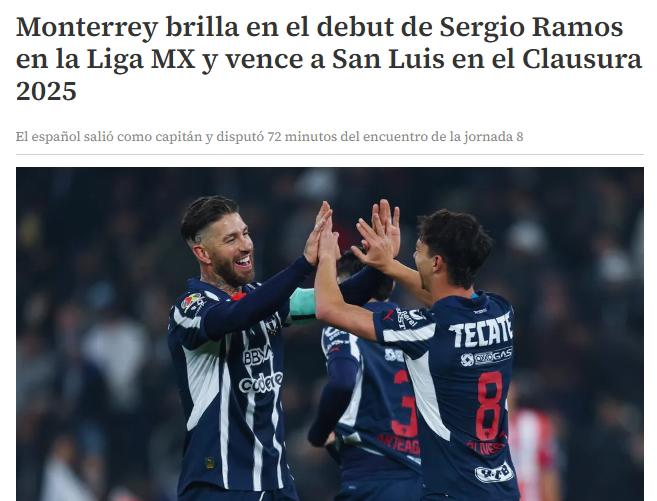 “Puede terminar como delantero”: prensa de México se rinde ante Sergio Ramos tras su debut y Faitelson sorprende