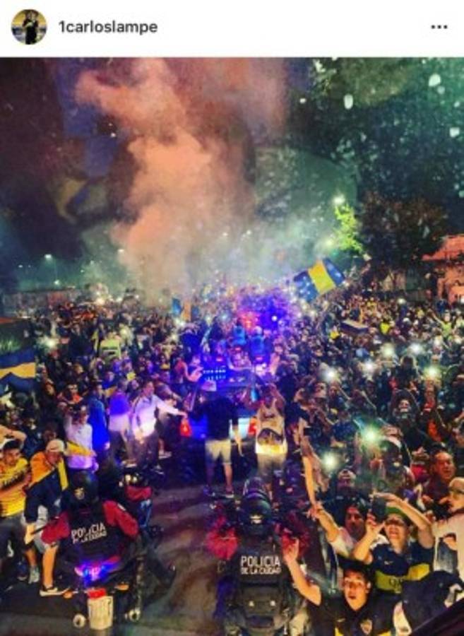 FOTOS: La impresionante despepida de los aficionados al Boca Juniors