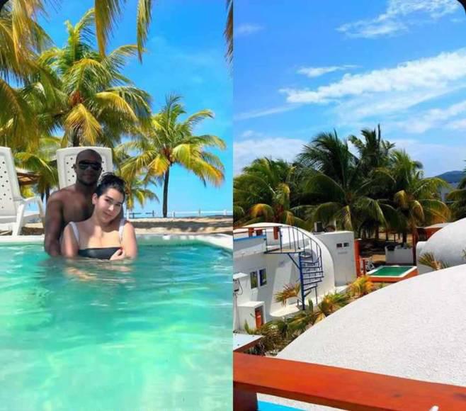 Despampanante novia de futbolista de Marathón cautiva en playas de Honduras ¿Dónde fueron a vacacionar?