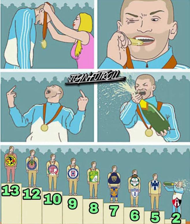 ¡Se rompió la maldición después de 70 años y estos son los mejores memes que dejó el Atlas como campeón de México!