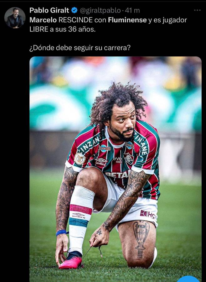 “Demasiada leyenda para un club tan chico” y “falta de respeto”: critican a Fluminense por echar a Marcelo
